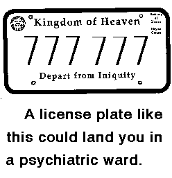 Kingdom of Heaven License Plate