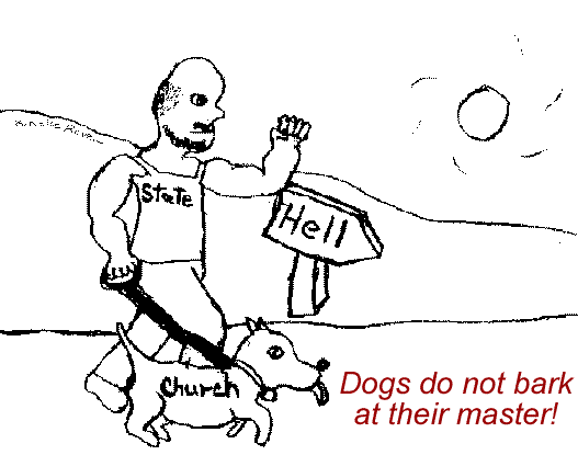 Dogs do not bark at their master!